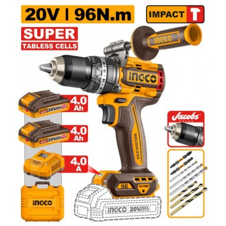 Trapano a percussione 96N.M a batteria tabless cells
