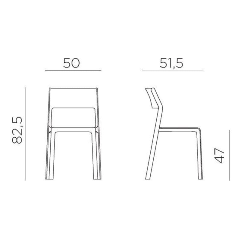 Sedia da giardino Nardi Trill Bistrot