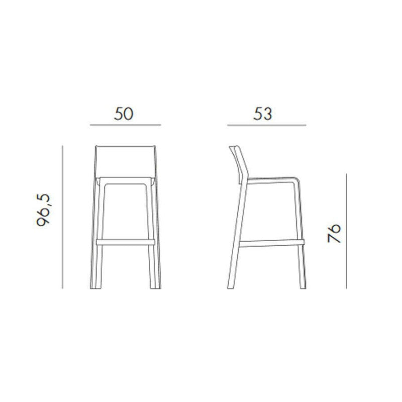 Sgabello Trill Nardi