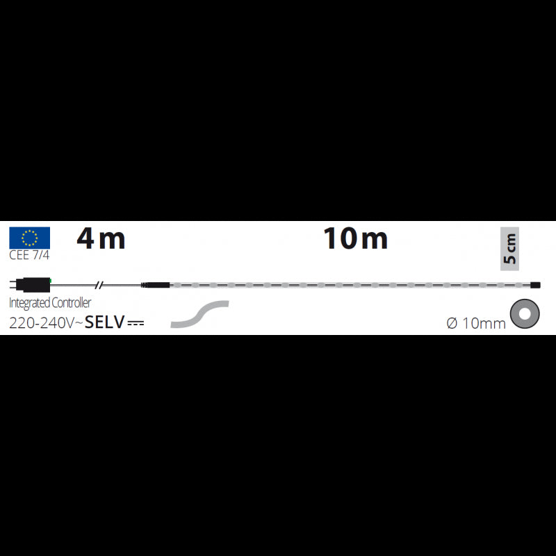 Tubo luminoso 200 LED 10 m Lotti