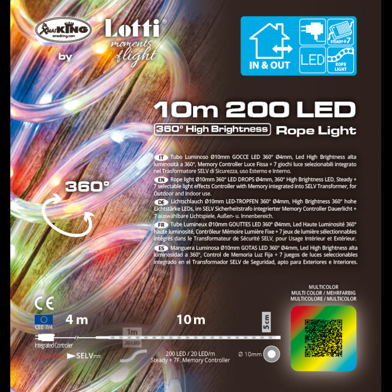 Tubo con LED Multicolor 10M Lotti