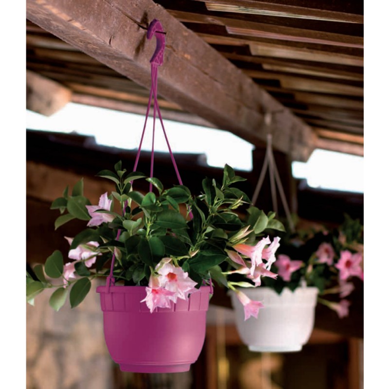 Vaso Basket Siena lampone 20cm