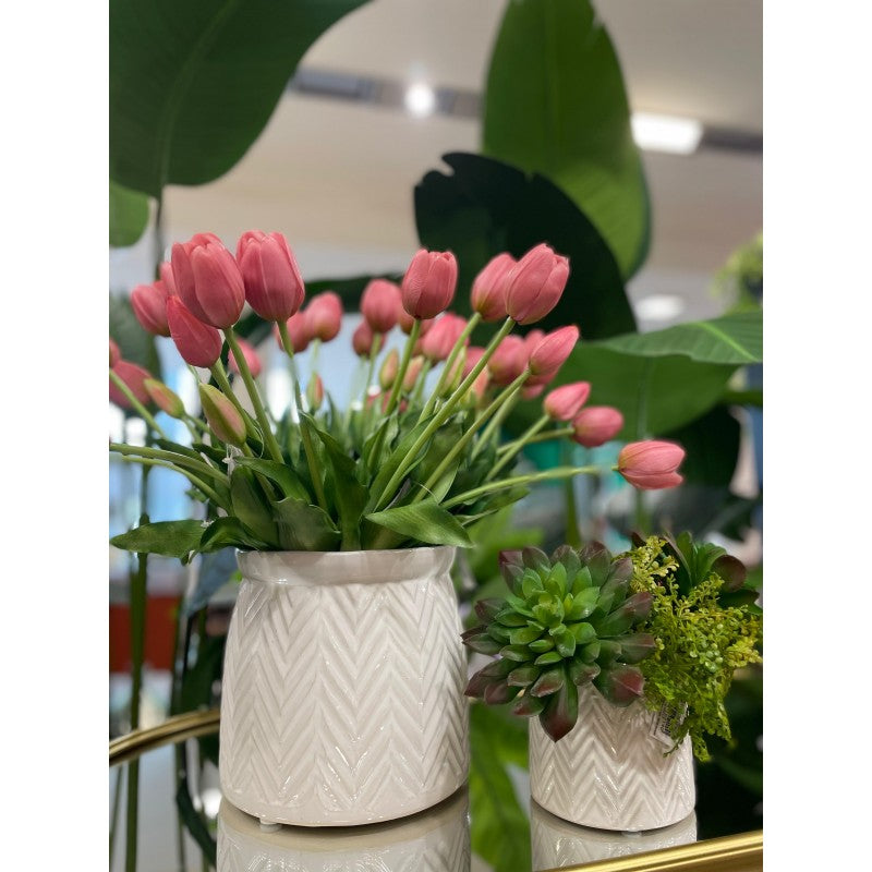 Vaso bianco spiga | Enzo de Gasperi