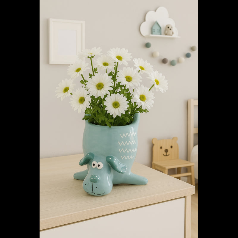 Vaso cagnolino azzurro| EDG