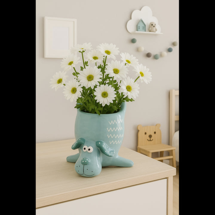 Vaso cagnolino azzurro| EDG