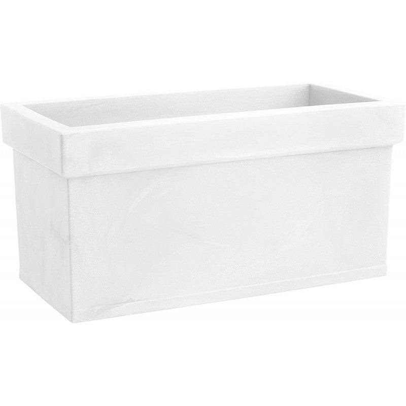 Vaso Cassetta Themis bianco 80cm