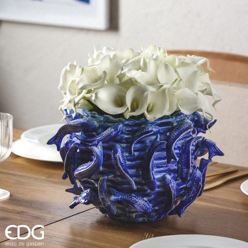 Vaso Chakra Carpa Koi Blu| EDG