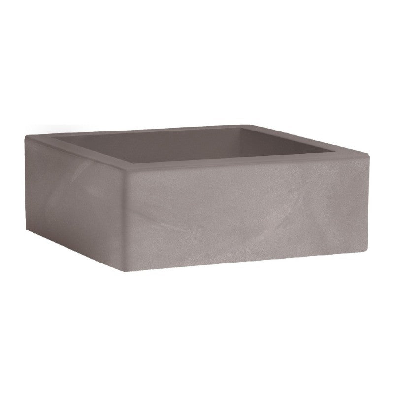 Vaso Cubo Minos cenere 40cm