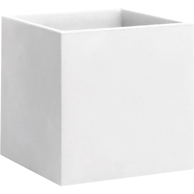Vaso Cubo Momus Bianco 50cm