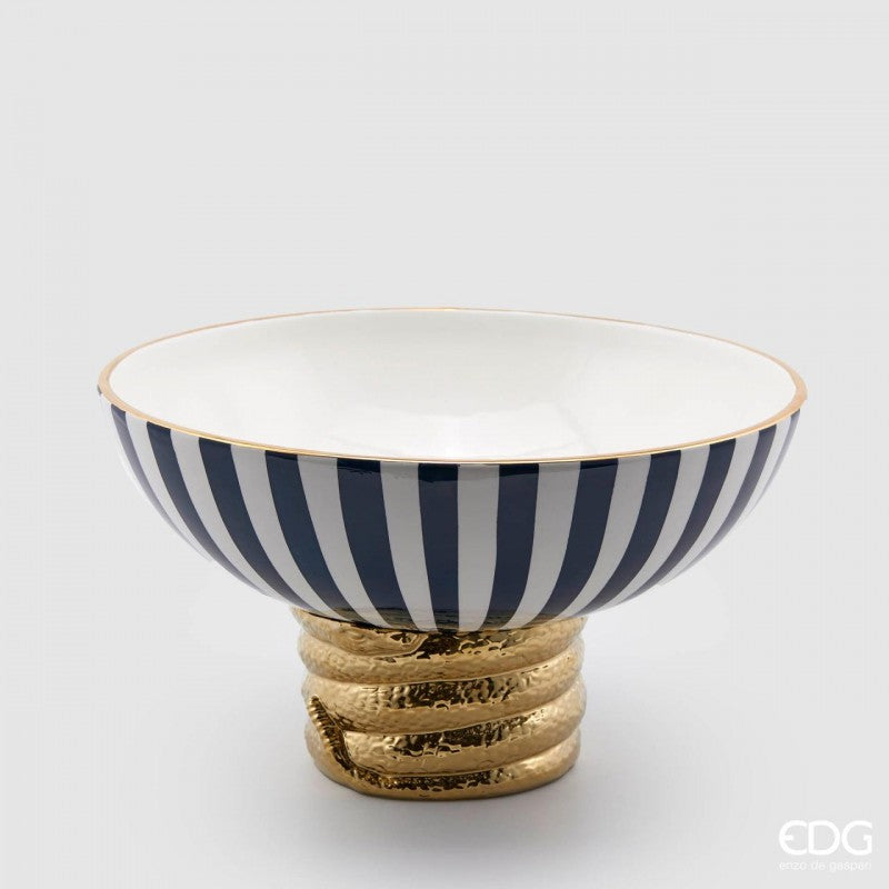Vaso Egypt Snake Righe Blu-bianco| EDG