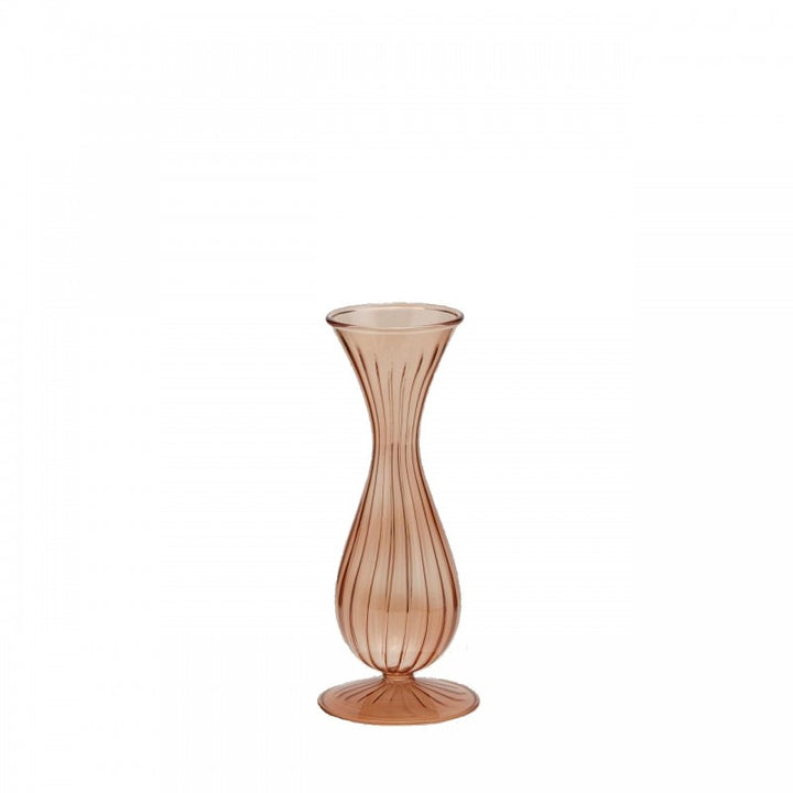 Vaso Monofiore con Righe H22 Cm
