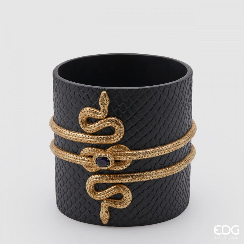 Vaso Snake Poly nero| EDG