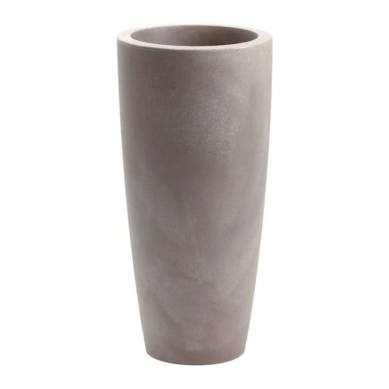 Vaso alto in resina cenere Talos Nicoli