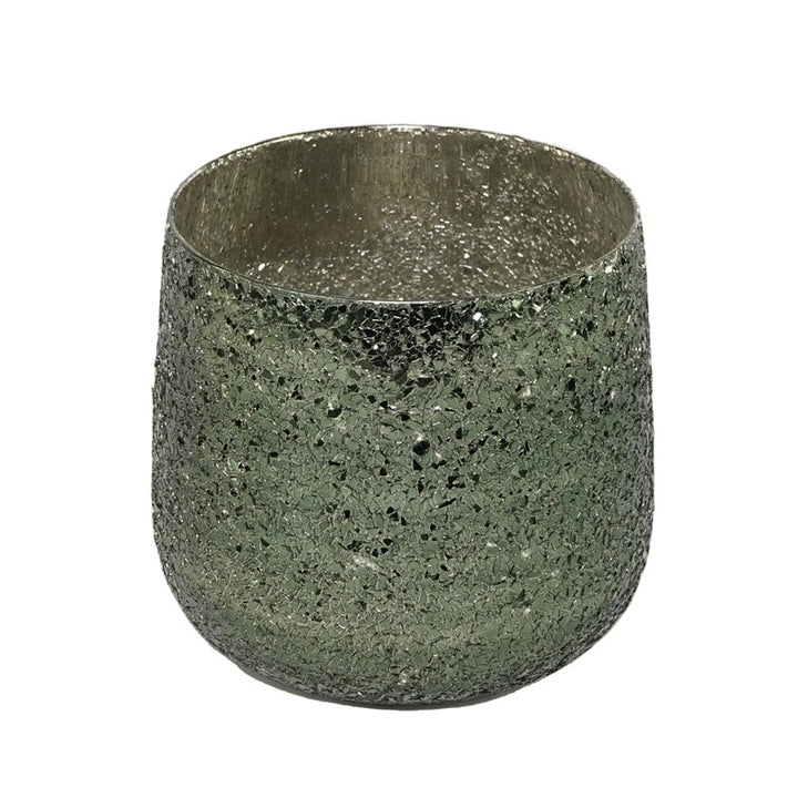 Vaso verde in vetro