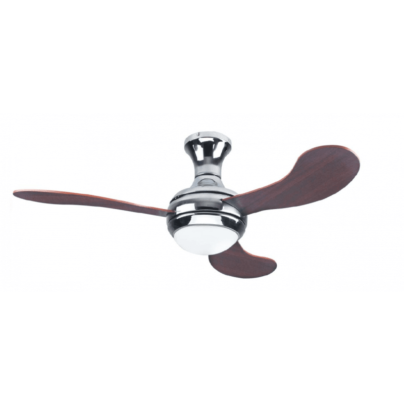 Ventilatore da soffitto 3 pale effetto legno con luce - Perrone Shop