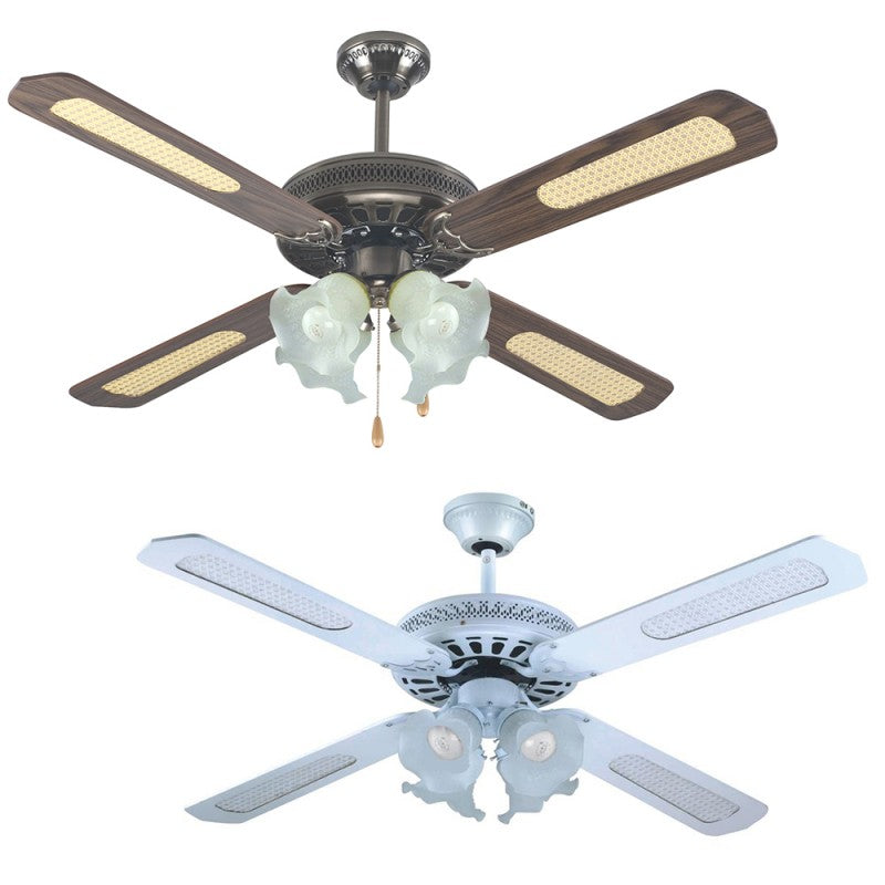 Ventilatore da soffitto 4 pale con luce