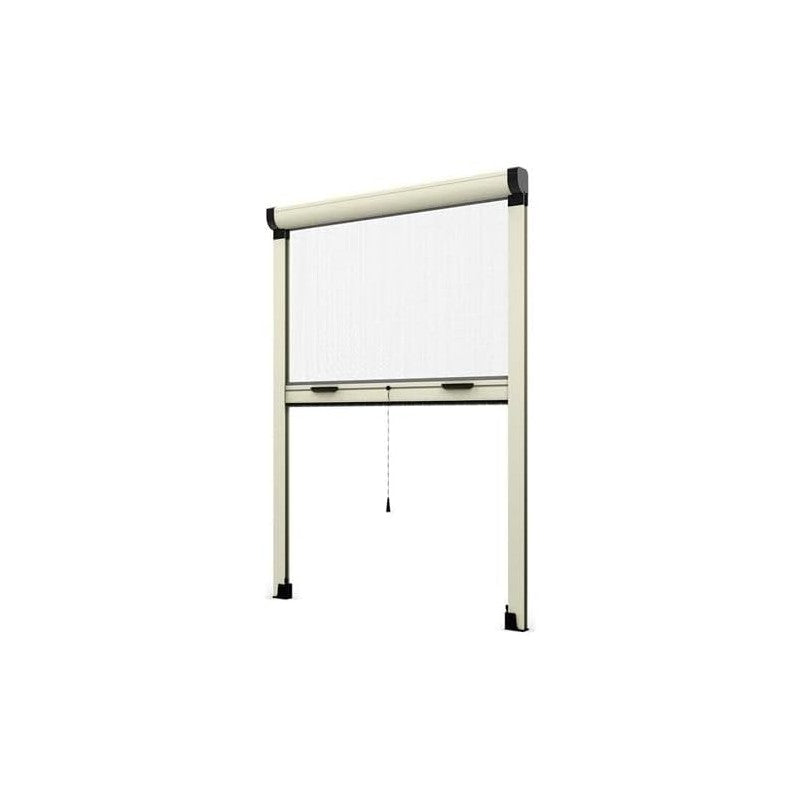 Zanzariera a rullo avorio per finestra