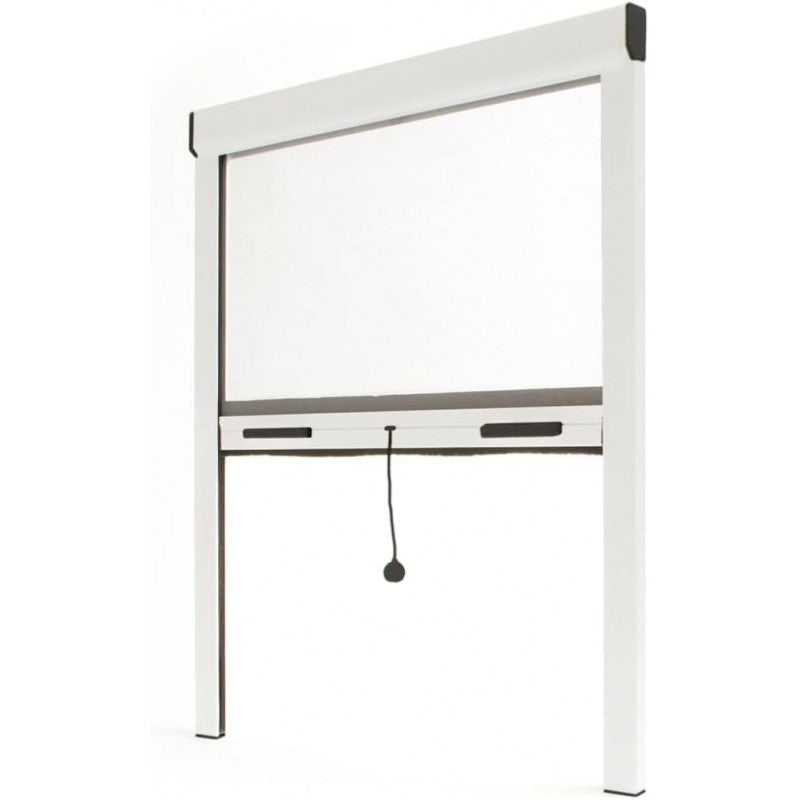 Zanzariera a rullo bianco per finestra