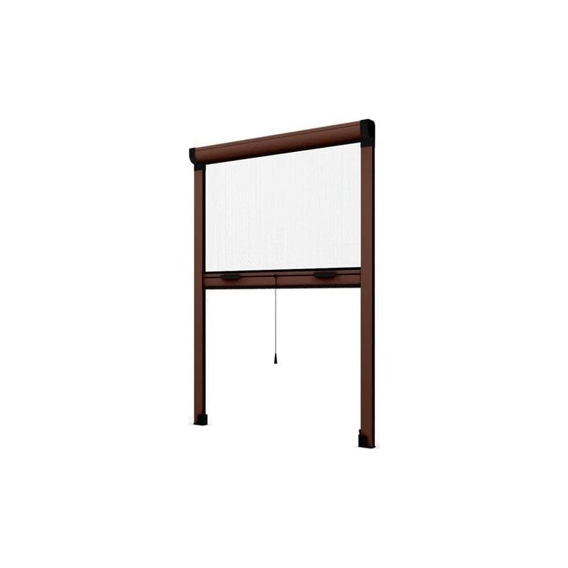 Zanzariera a rullo marrone per finestra