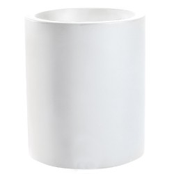 NICOLI Vaso cilindro Echo bianco 35cm